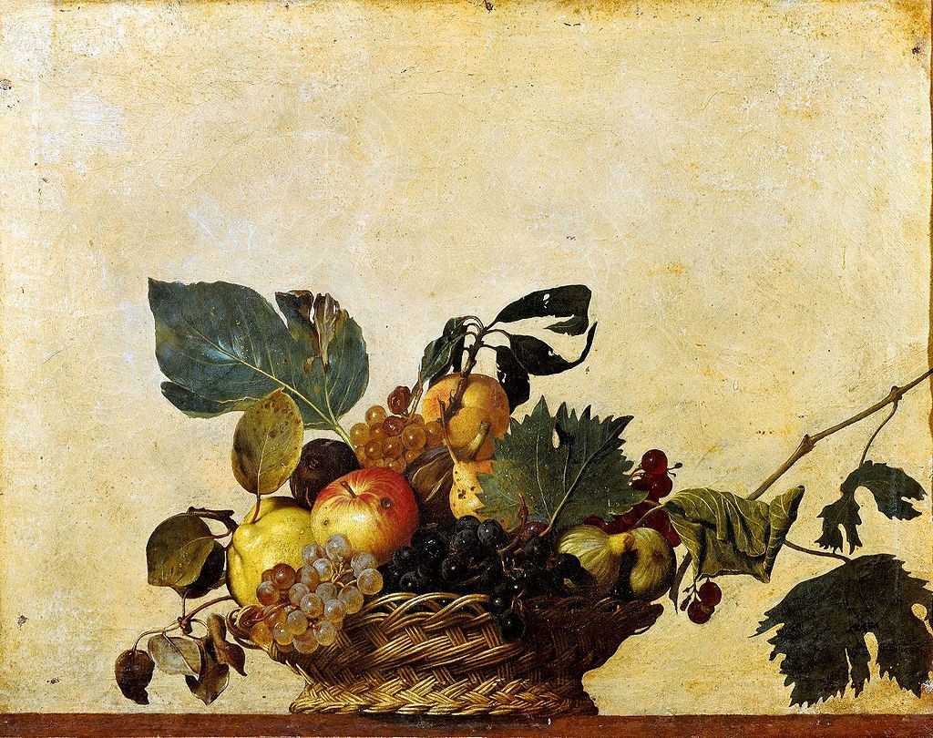 La Pintura Hiperrealista: Cursos en Monterrey 2016 1 1024px-Canestra_di_frutta_(Caravaggio)