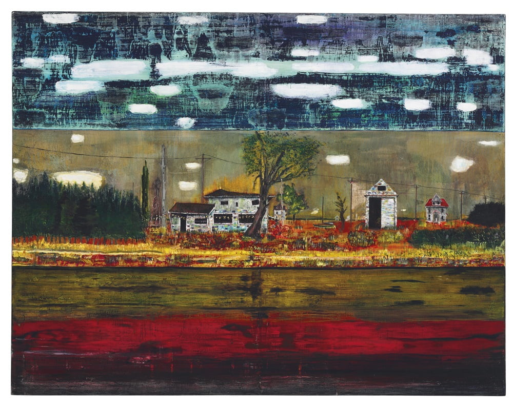 Peter Doig Building Peter Doig, Road House (1991) - ttamayo.com