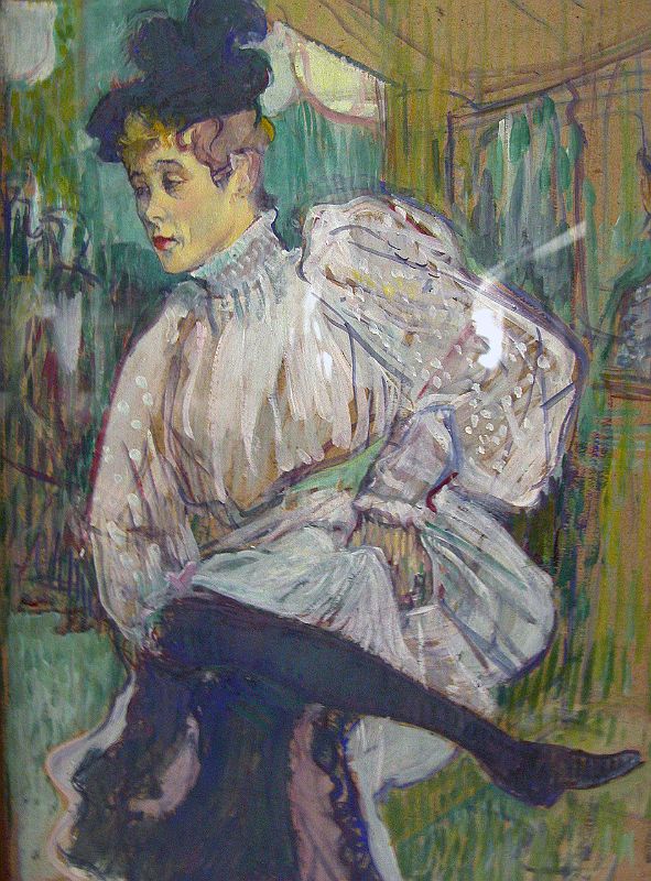 TL01 FIGURINE STATUE TOULOUSE LAUTREC JANE AVRIL LA MELINITE 1868 PARASTONE