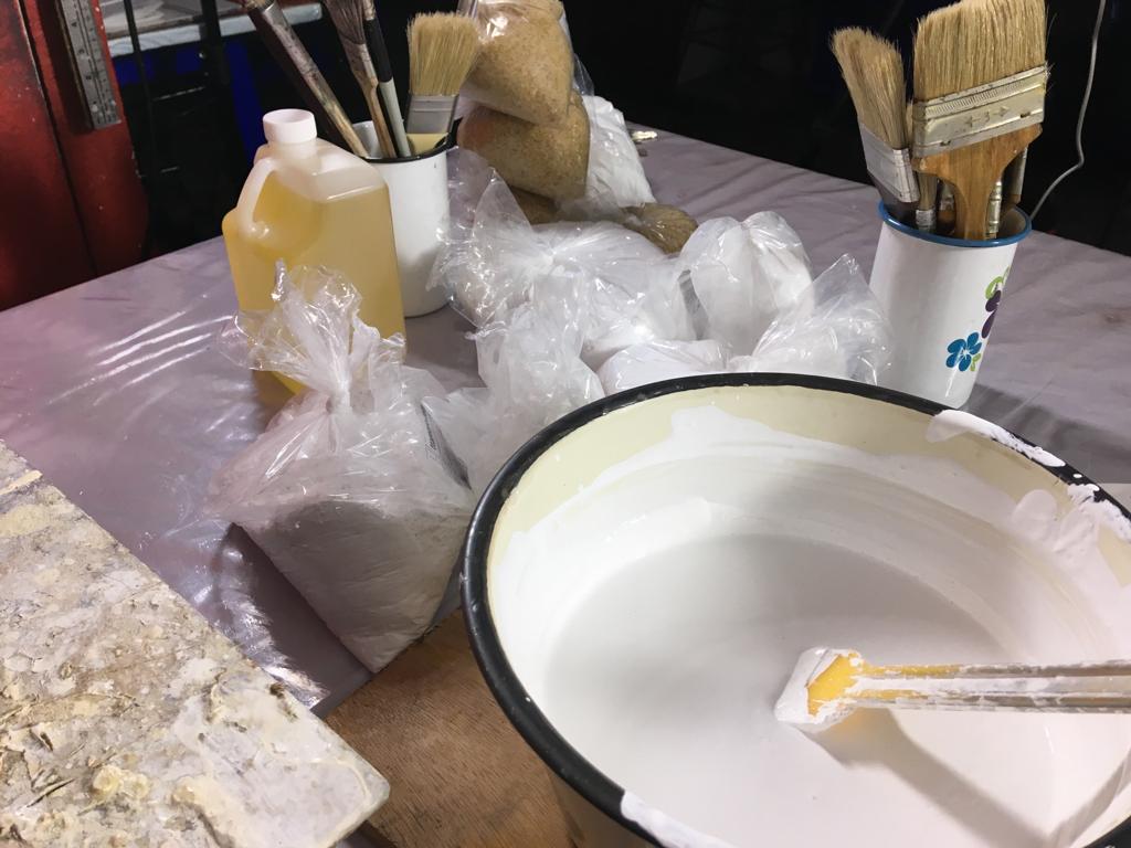 La imprimatura de aceite y la imprimatura de media creta