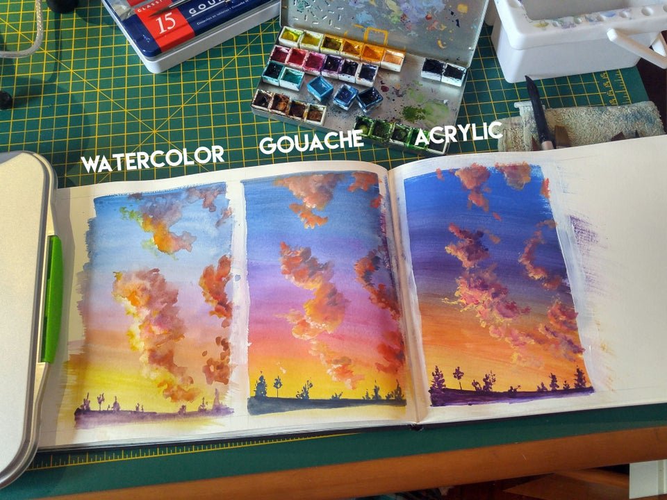 3 Formas de hacer gouache en casa