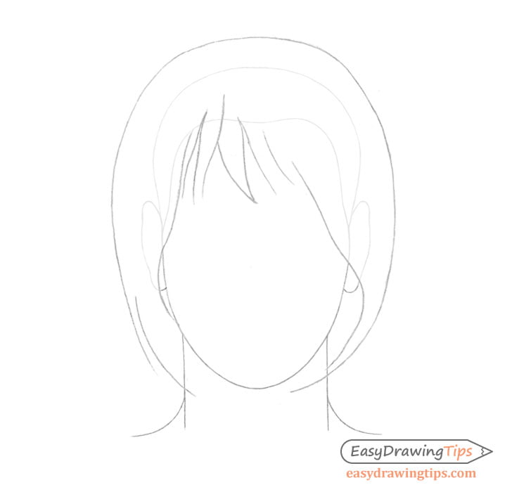 hair on head drawing