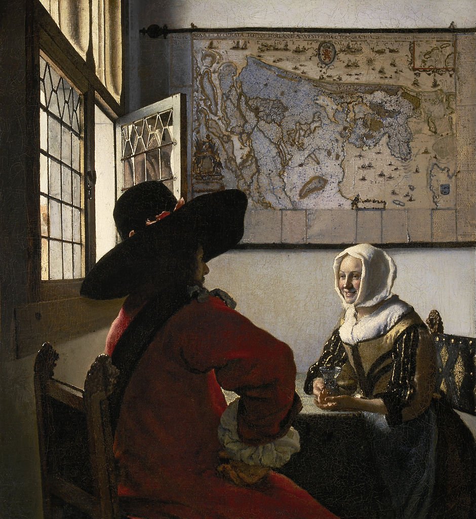 Johannes Vermeer: Más que "La Joven de la Perla" 58 940px johannes vermeer de soldaat en het lachende meisje google art project