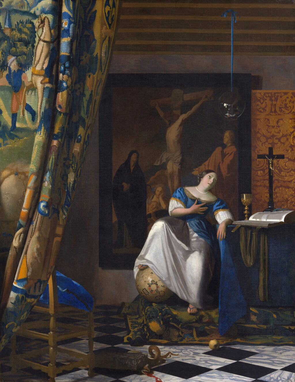 Johannes Vermeer: Más que "La Joven de la Perla" 65 alegoria de la fe