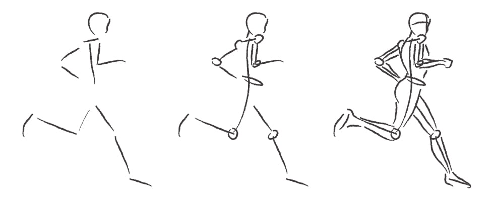  Dibujar la figura humana en movimiento