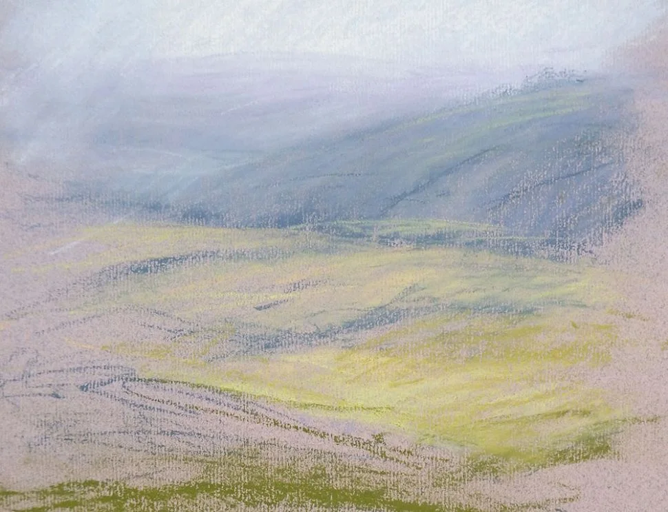 Dibujar paisajes con gises pastel