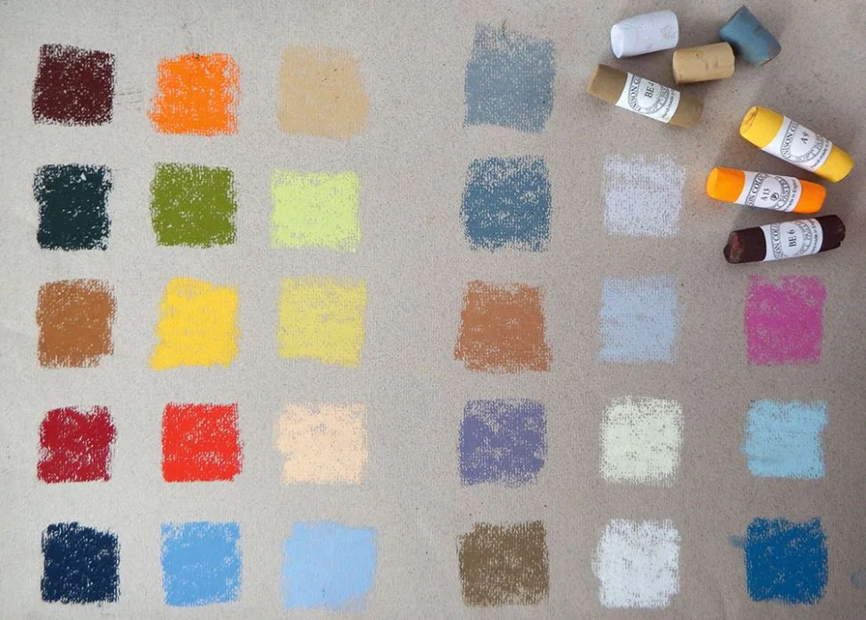 Dibujar paisajes con gises pastel