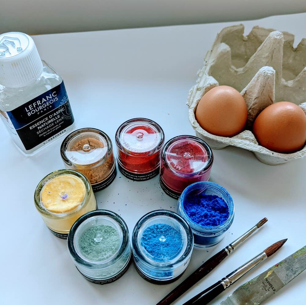 Pintura al óleo: preparación de los colores