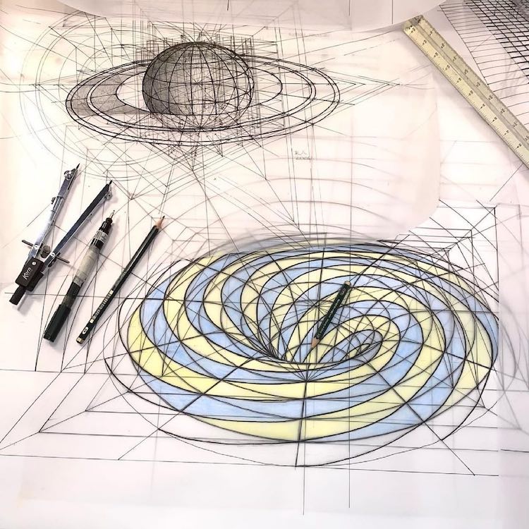 Concepto de dibujo técnico de ilustración de concepto isométrico plano