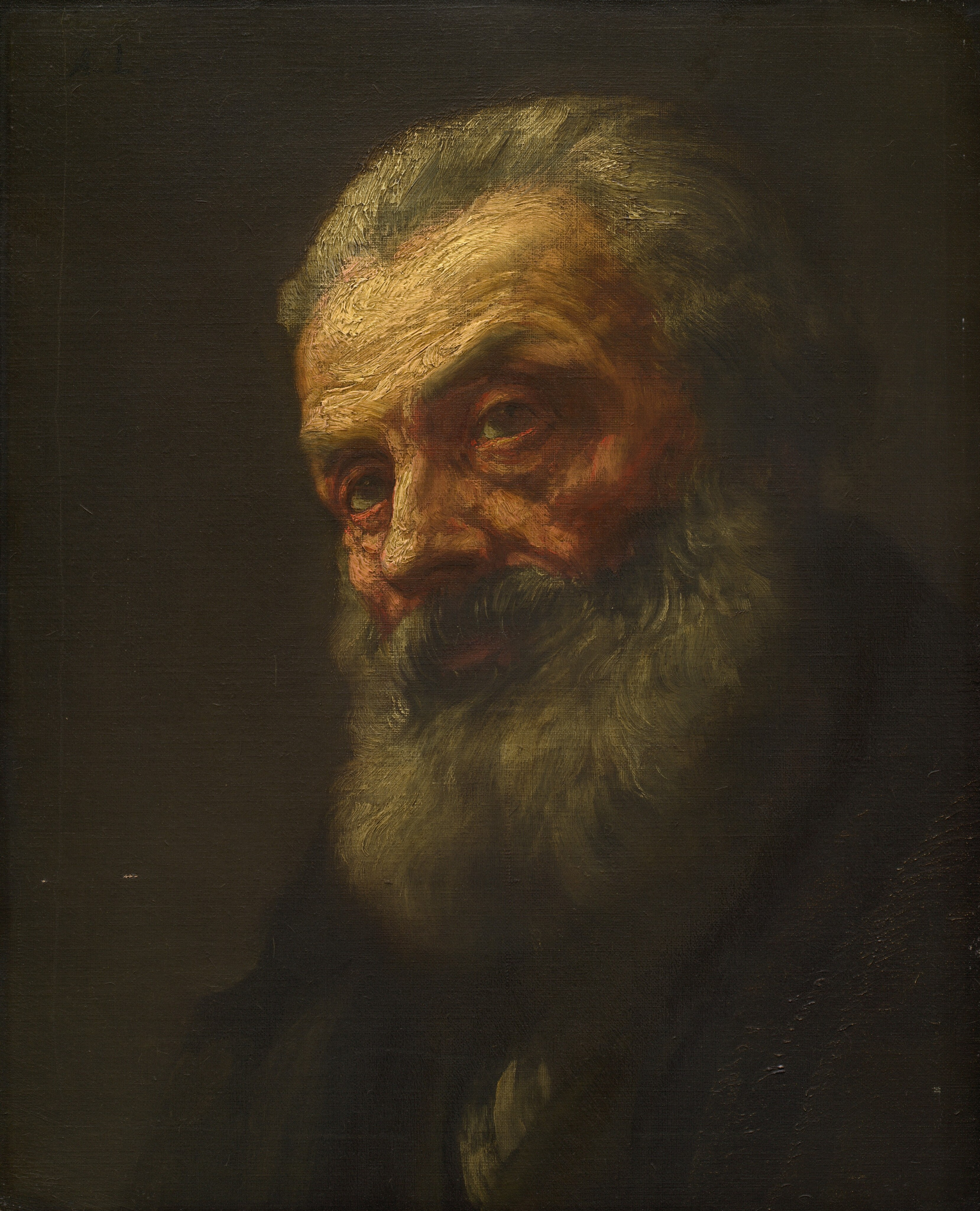 Pigmentos siena, tierra quemada y luz contenida: variaciones y usos pictóricos 41 Pigmentos siena 1
Alphonse Legros,
Portrait of an Old Man