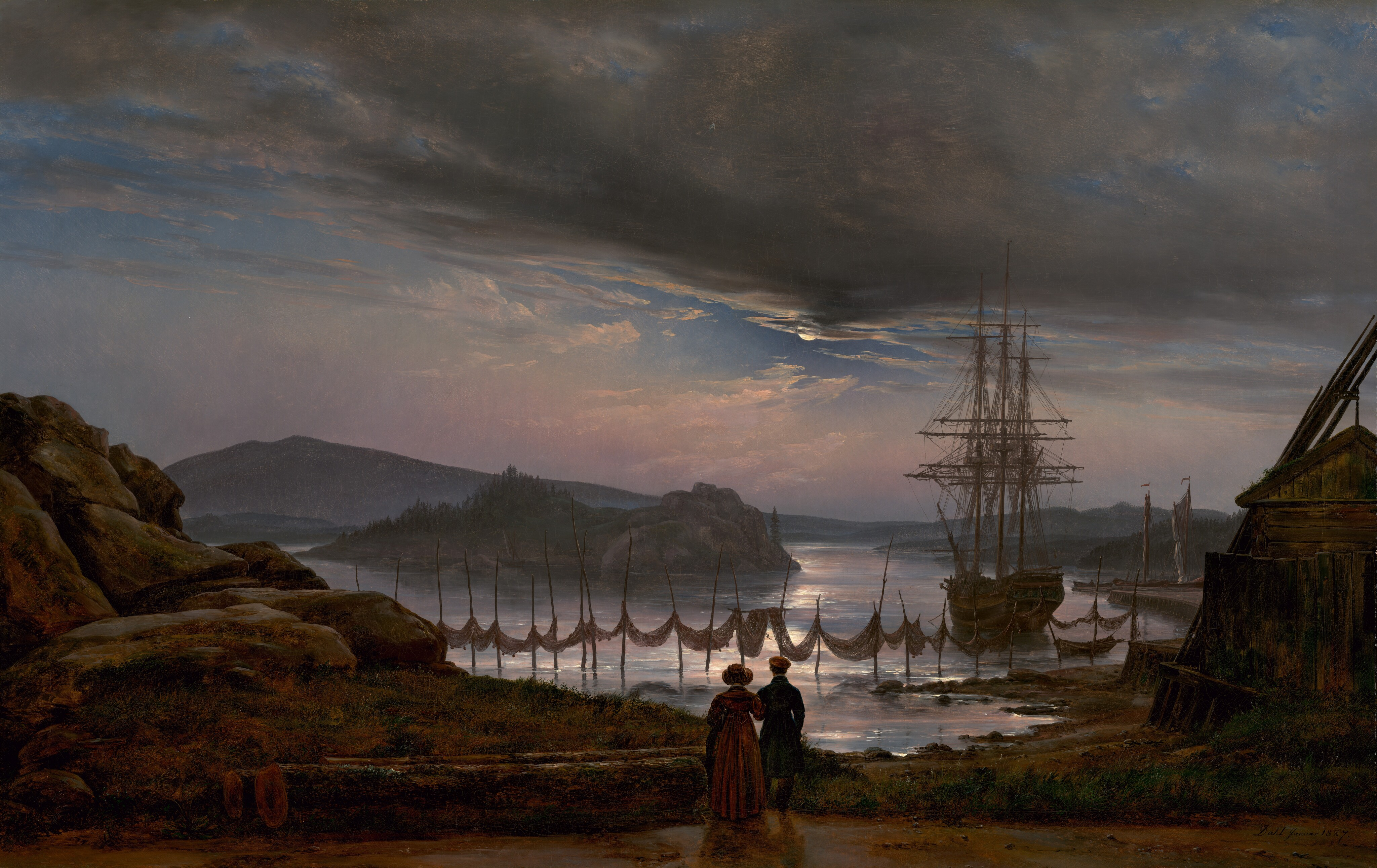 Pigmentos siena, tierra quemada y luz contenida: variaciones y usos pictóricos 43 Pigmentos siena 3
Johan Christian Dahl,
View from Vaekero near Christiania, 1827.