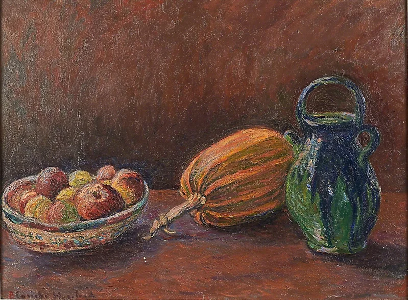 Pigmentos siena, tierra quemada y luz contenida: variaciones y usos pictóricos 47 Pigmentos siena 7
Blanche Hoschedé-Monet,
Still Life with Squash, 1930