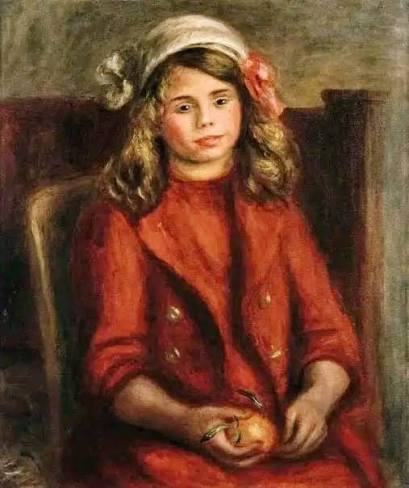 Pigmentos rojos: variaciones minerales, síntesis modernas y permanencia en la historia pictórica 54 Pigmentos rojos 9
Pierre-Auguste Renoir,
Fillette a l'orange (Little Girl with Orange), 1911