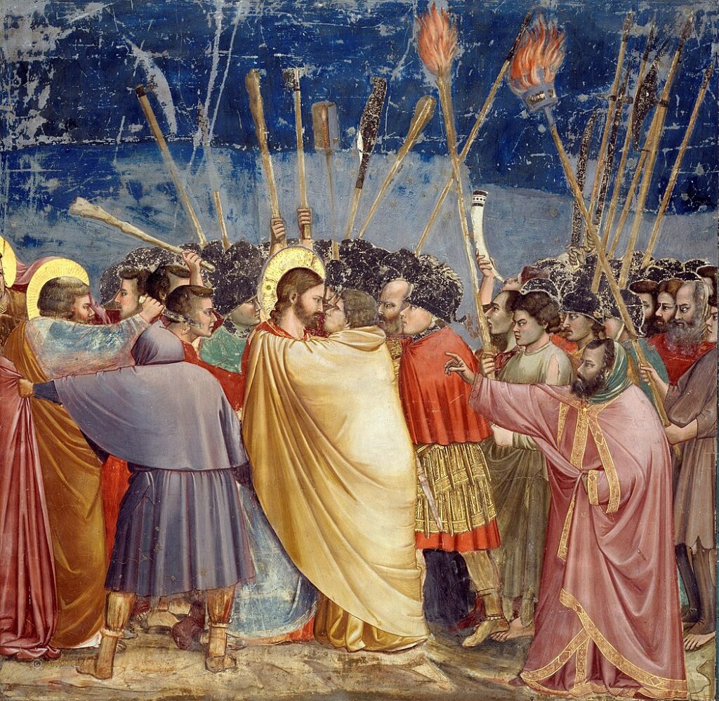 Técnica y pigmentos en la obra de Giotto di Bondone: el maestro de la imágenes vivas 44 1050px giotto scrovegni 31 kiss of judas