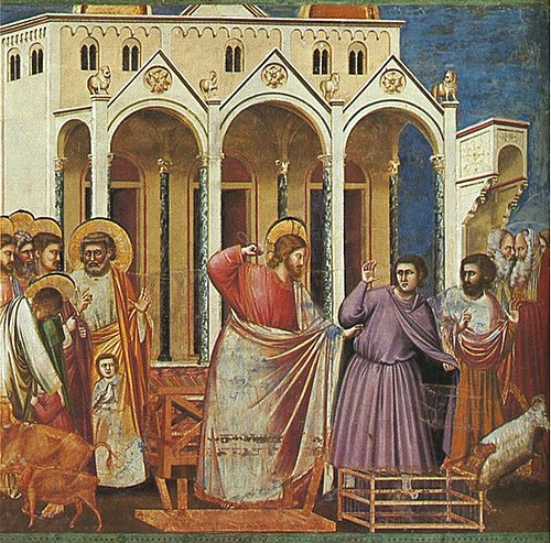 Técnica y pigmentos en la obra de Giotto di Bondone: el maestro de la imágenes vivas 43 500px giotto scrovegni 27 expulsion of the money changers from the temple