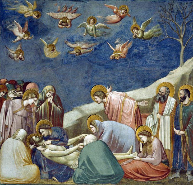 Técnica y pigmentos en la obra de Giotto di Bondone: el maestro de la imágenes vivas 45 giotto lamentacion sobre cristo muerto hacia 1305 e1531232511723