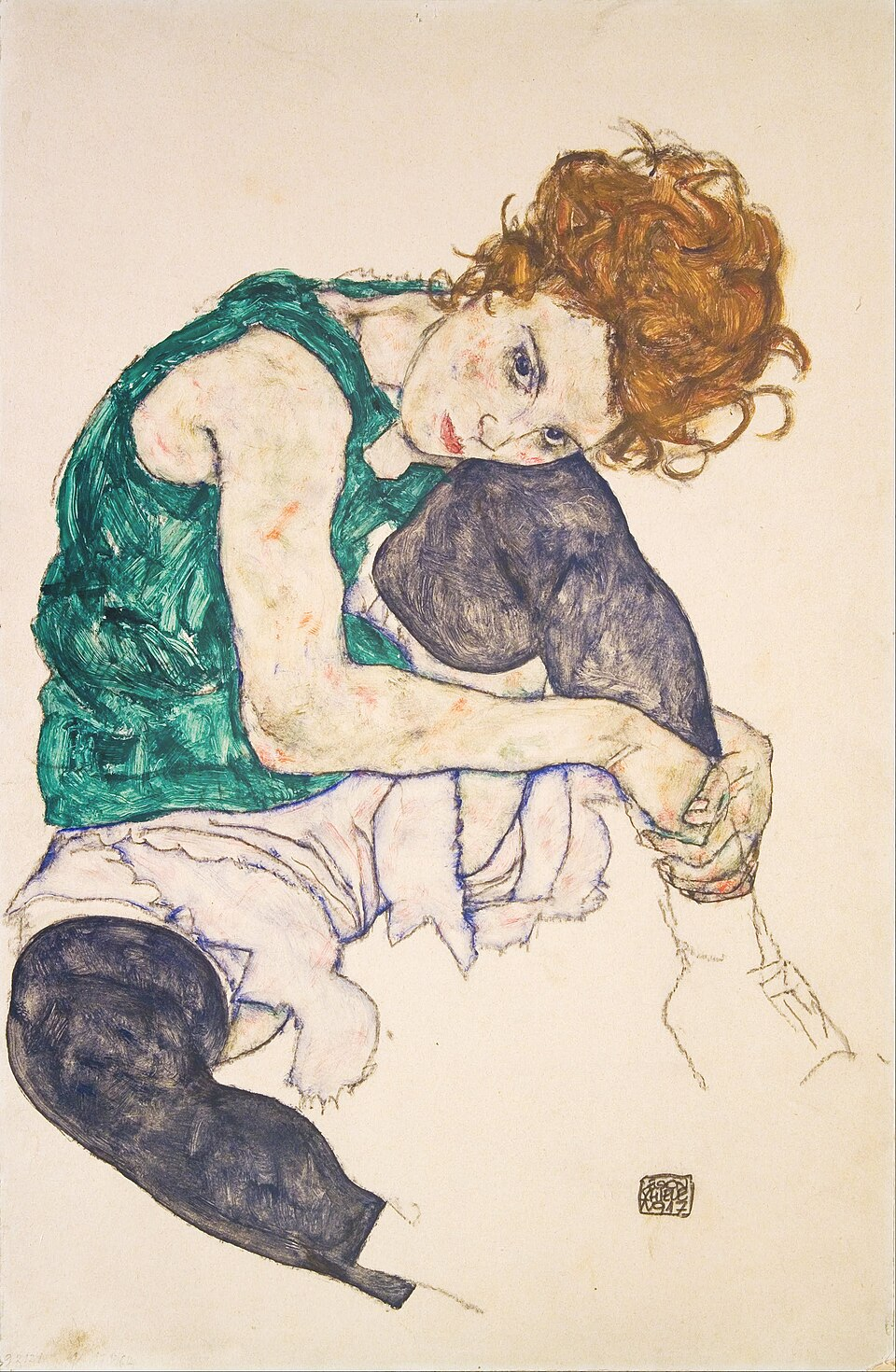 Egon Schiele: línea, pigmento y tensión en la construcción de la forma pictórica 51 Egon Schiele 5