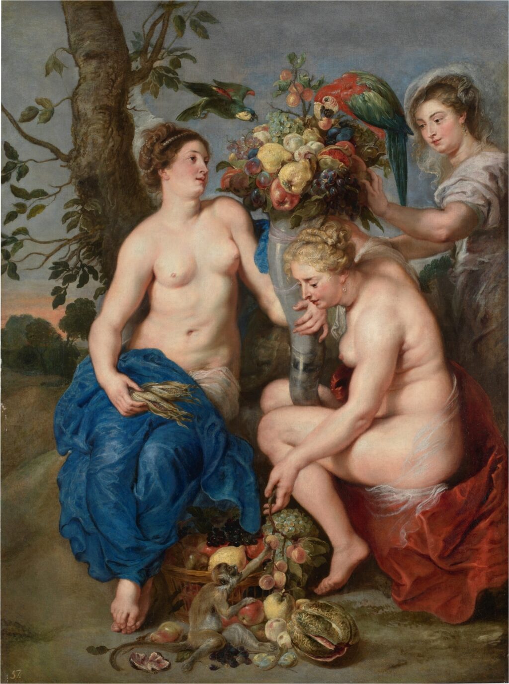 Obra y técnicas pictóricas de Rubens: el homero de la pintura 34 tres ninfas con el cuerno de la abundancia