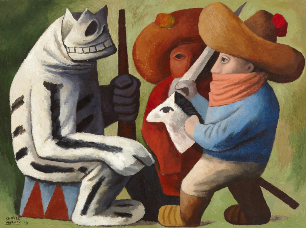 José Chávez Morado, Carnaval en Huejotzingo, 1939. Colección Phoenix Art Museum