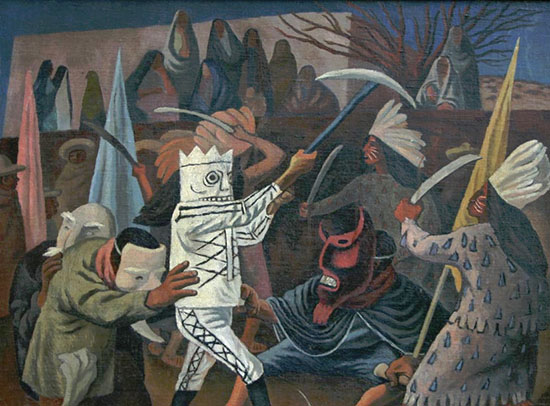 José Chávez Morado, Danzantes, 1935, Oleo sobre tela. Colección Blastein